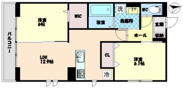 エムフルージュの間取り画像