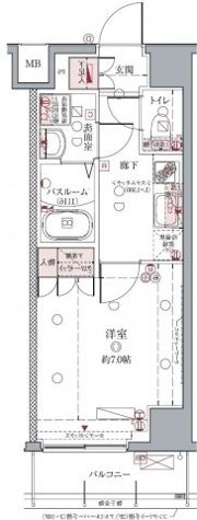 クレヴィスタ亀戸Ⅱの間取り画像