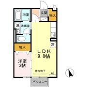 ボナール三条 B棟の間取り画像