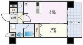 プレサンス大阪天満リバーシアの間取り画像