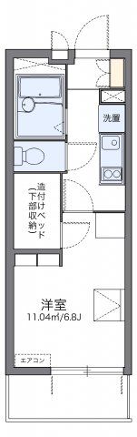 レオパレスフラックスの間取り画像