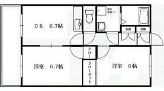 ロイヤルハウス2の間取り画像