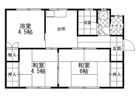 中井3-8-21-2貸家の間取り画像
