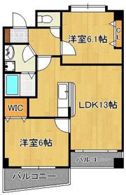 アビタシオン蒲生の間取り画像