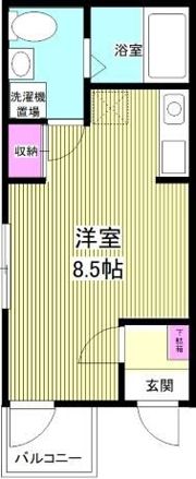 カーサデルチェーロ横浜根岸の間取り画像