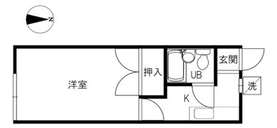 コーポ白山の間取り画像