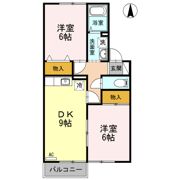 エクレールSYOU B棟の間取り画像