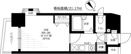 エクセリア代々木の間取り画像