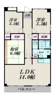フラットフォーレストの間取り画像