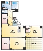 ディアコート西新井の間取り画像