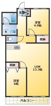 ソーワ豪徳寺マンションの間取り画像