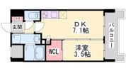セレニテ三宮プリエの間取り画像