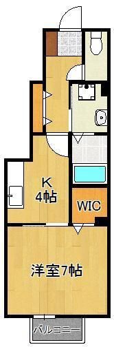 プレステージ二島 A棟の間取り画像