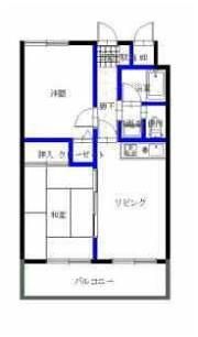 ライオンズマンション黒崎の間取り画像