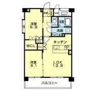キャッスル熊本駅西 弐番館の間取り画像