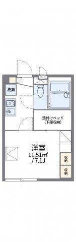 レオパレスミカーレの間取り画像