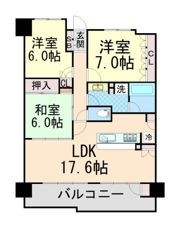 ユニハイムエクシア東灘森北町の間取り画像