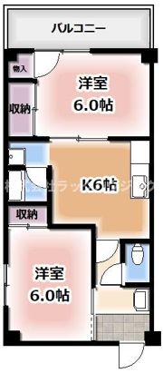 KBC四條畷ハイツの間取り画像