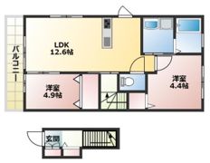 シャンポール見立の間取り画像
