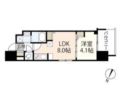 プライマル広島駅の間取り画像