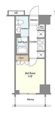 リビオメゾン勝どきの間取り画像