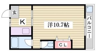 マンション カザミドリの間取り画像