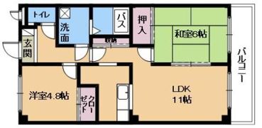 ライブリーハイムⅡSasadaの間取り画像