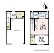 アウラガレージの間取り画像