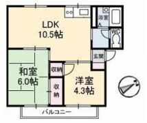 プレジール梶谷の間取り画像
