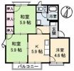 屋島フレグランス A棟の間取り画像