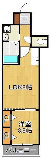 サンクレシア戸畑駅前の間取り画像