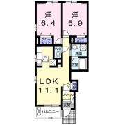メゾンド アヴェニール B棟の間取り画像