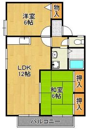 セジュール大浦の間取り画像