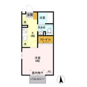 アンジェリーク Bの間取り画像