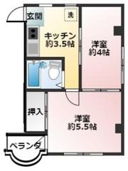 新和コーポの間取り画像
