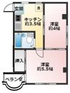 新和コーポの間取り画像