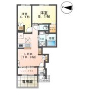 レサンス八街の間取り画像