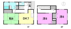 西長戸戸建の間取り画像