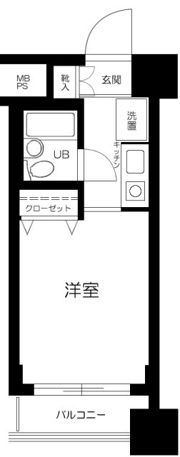 ライオンズマンション関内第六の間取り画像