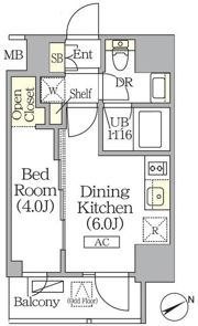 ジオエント町屋の間取り画像