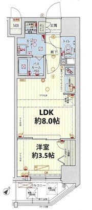 スワンズシティ神戸湊川の間取り画像