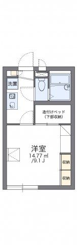 レオパレスコンフォールの間取り画像