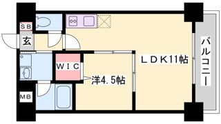 グレンパーク兵庫駅前の間取り画像