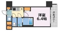レジュールアッシュ難波MINAMIの間取り画像