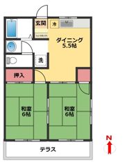 フジハイツの間取り画像