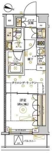 ドムス・スタイル武蔵小山の間取り画像