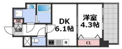 メイクス天王寺の間取り画像