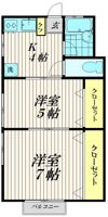 第5ハイムトシマの間取り画像