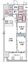 スプランディッド本町東DUEの間取り画像