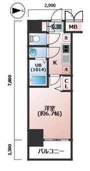 プレサンス梅田北ディアの間取り画像